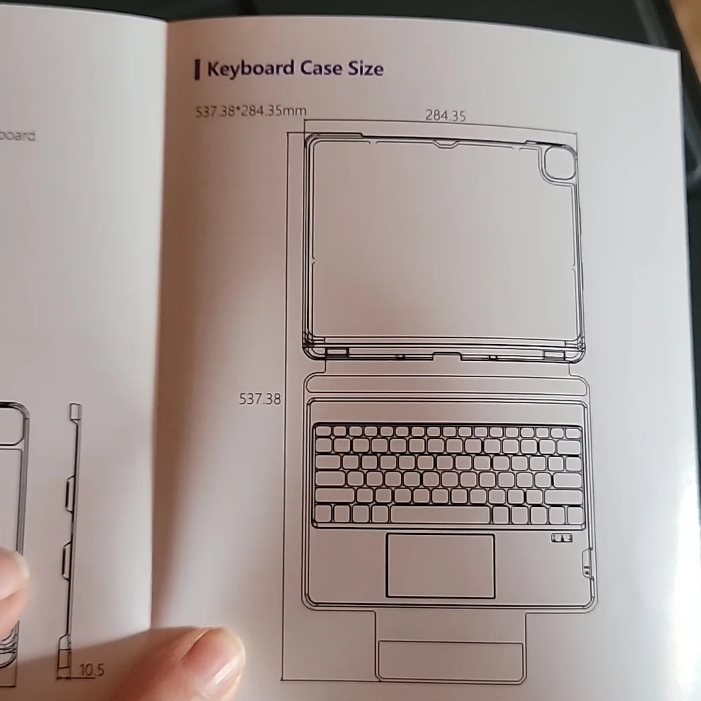 Touchpad keyboard case